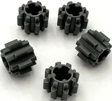 Lego 5 New Dark Bluish Gray Technic Gears 8 Tooth with Dual Face Parts