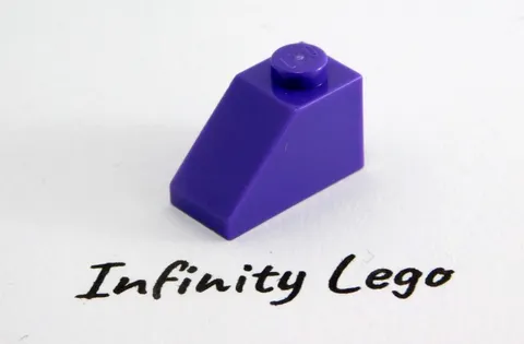 20 LEGO Dark Purple Slope Brick 1 x 2 (3040) - 20 Pieces