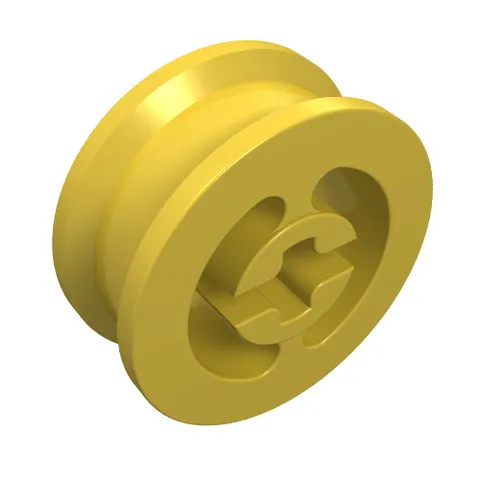 5x LEGO® Part 3482 - Wheel with Split Axle Hole