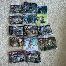 LEGO Sealed Polybag Lot Mixed Themes Bulk/Lot Ages 6+ Plastic Packs