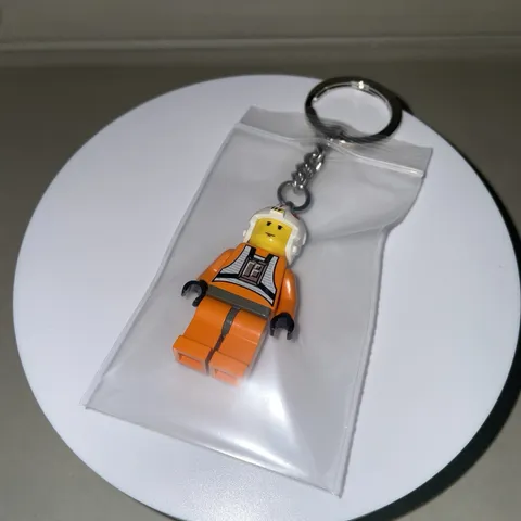 New Lego System Star Wars Luke Skywalker Pilot Minifigure Keychain 3914