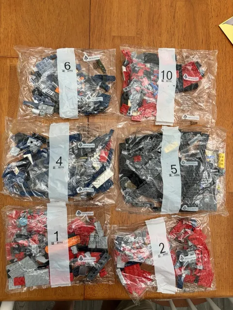 LEGO 10302 Icons Optimus Prime Replacement Bags Lot-Sealed 1 2 4 5 6 10
