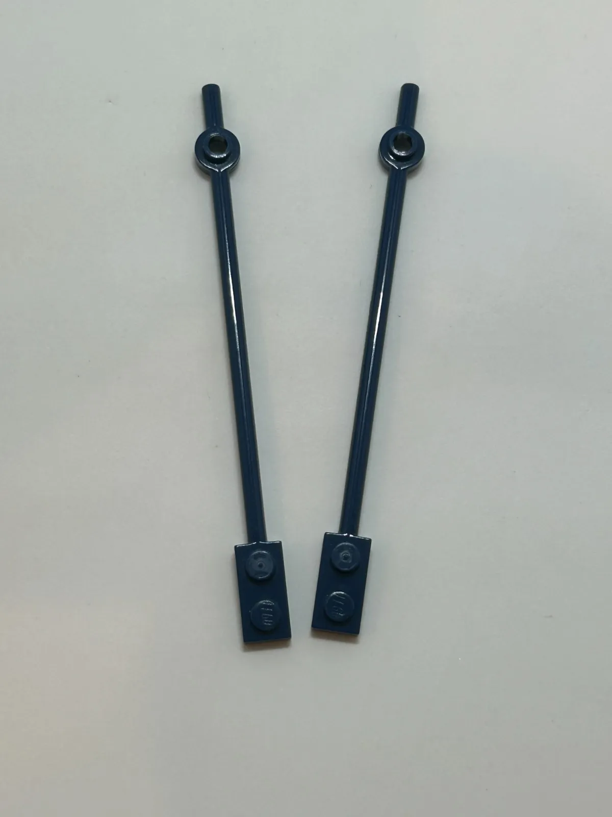 Lego 99784 Bar 12L W/1x2 Plate End Hollow Studs & 1x1 Round Plate End Dark Blue