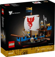 LEGO 40912 IDEAS Sea Serpent GWP Retro Knights Boat Wiking Castle Flag Gift Idea