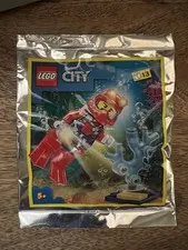 LEGO City Deep Diver Minifigure Foil Pack With Accessories Sealed New