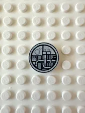 LEGO Tile, Round 2x2 Dark Bluish Gray SW Millennium Falcon Conduits 14769pb669