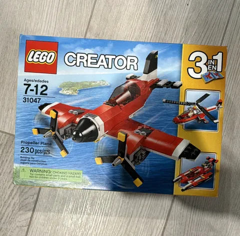 LEGO Creator Propeller Plane 31047 230pc Box Set Complete Plastic Ages 7-12