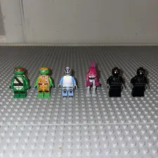 RARE | LEGO Teenage Mutant Ninja Turtles Minifigure Lot of 6 Plastic