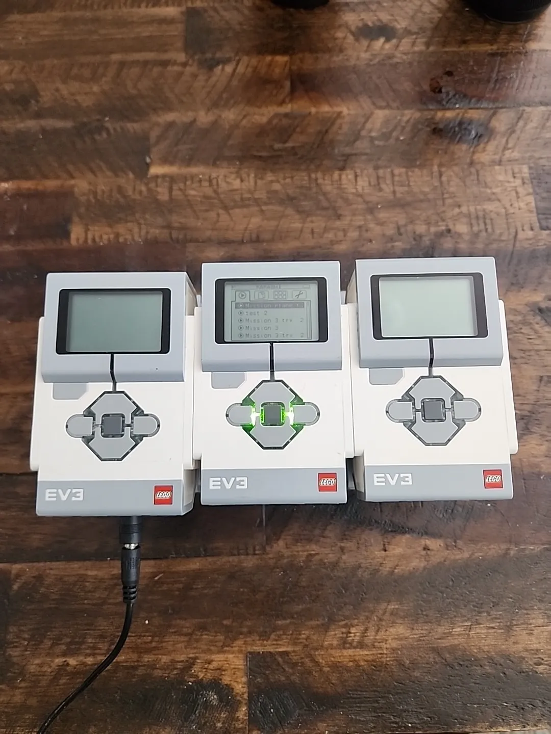LOT OF (6)LEGO EV3 INTELLIGENT BRICKS MINDSTORM with 1 POWER ADAPTER