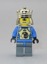 LEGO Castle King Mathias blue violet minifigure 8781 8875 8779 Knights Kingdom