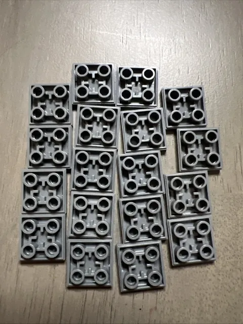 LEGO 11203 Dark Bluish Gray Tile, Modified 2 x 2 Inverted x18