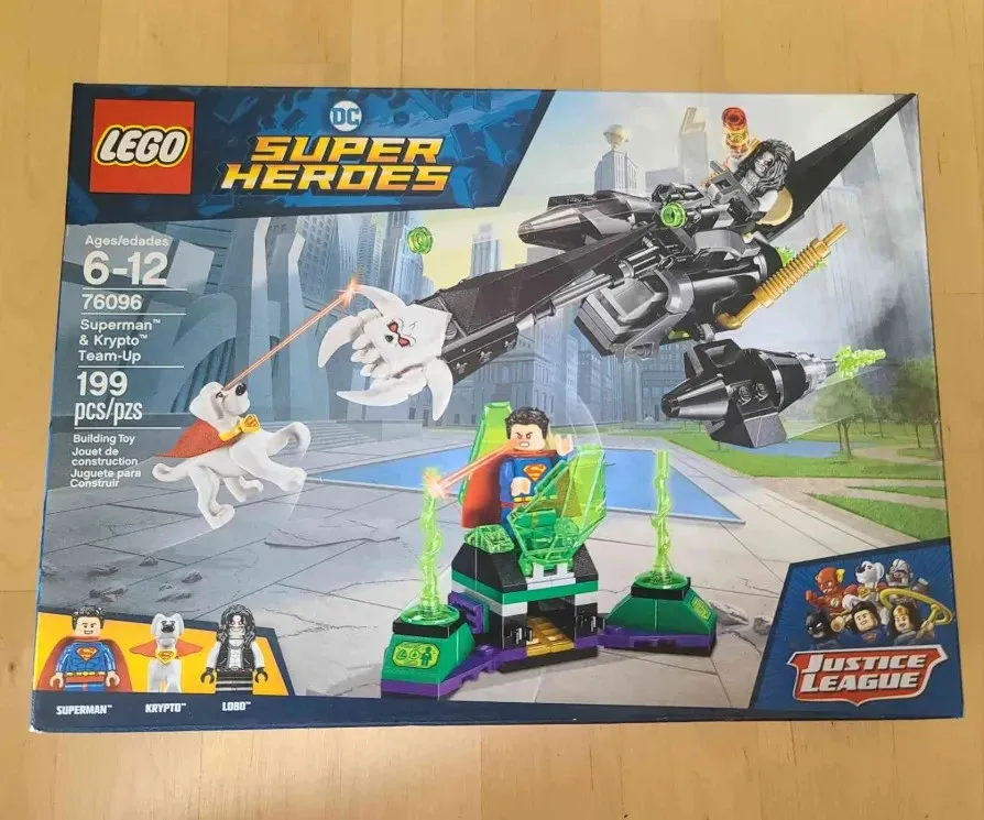 Lego DC Super Heroes 76096 Superman and Krypto Team-Up Lobo New Factory Sealed