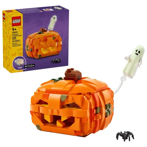 BRAND NEW LEGO 40697 Light Up Carved Pumpkin Spooky Halloween Decoration Fun
