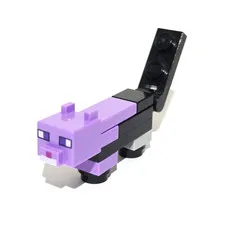 Lego Minecraft Purple Dyed Cat Brick Built Minifigure minecat03 21169 Figure