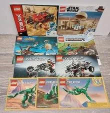 LEGO Instruction Manual Lot Star Wars Creator Ninjago Minecraft +