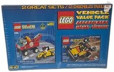 LEGO Vehicle Value Pack 6468 6519 Turbo Tiger Tow Truck Factory Sealed 2000