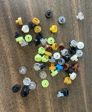 LEGO Parts: 20482 Tile, Round 1 x 1 with Bar and Small Pin Hole, Lot of 55