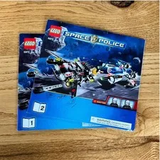 LEGO Instruction Manuals 5973 Space Police Hyperspeed Pursuit Books 1 & 2 OS