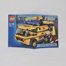 Lego City Town 7891 Airport Fire Truck Instruction Manual Only