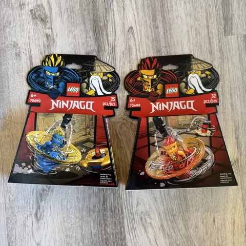 LOT OF 2 LEGO Ninjago Spinjitzu Ninja Training Sets 70690 Jay & 70688 Kai NEW