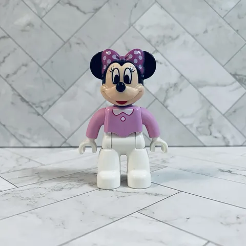 Lego Duplo Minnie Mouse Figure Pink And White Bow Figure Dianey