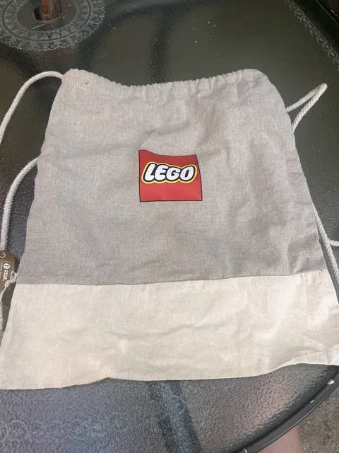 Lego Drawstring Bag Storage Carrying Bag Backpack Legos Cotton