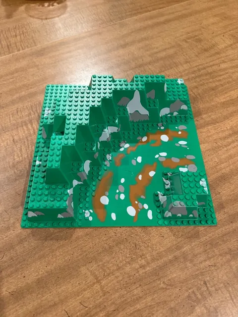 Vintage LEGO Baseplate Raised 6024 for Castle Dark Forest Fortress 6079