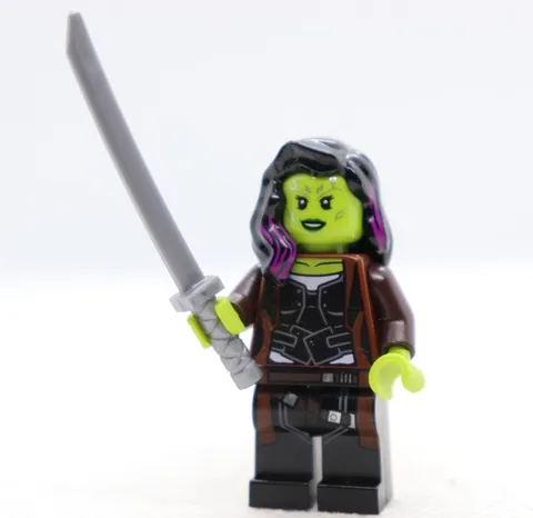 Gamora Brown Coat 76107 Guardians Galaxy Infinity War Super Hero LEGO Minifigure