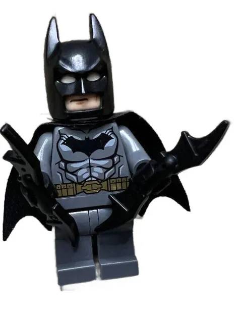 USED LEGO Batman Dark Grey Suit Minifigure batarang