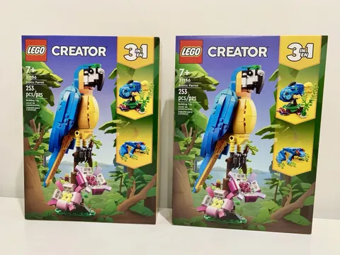 [2 Sets] LEGO 31136 Creator 3 in 1 Exotic Parrot Building Toy New in Box