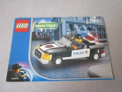 Lego Building Instructions Instruction City 7030 Police Car 