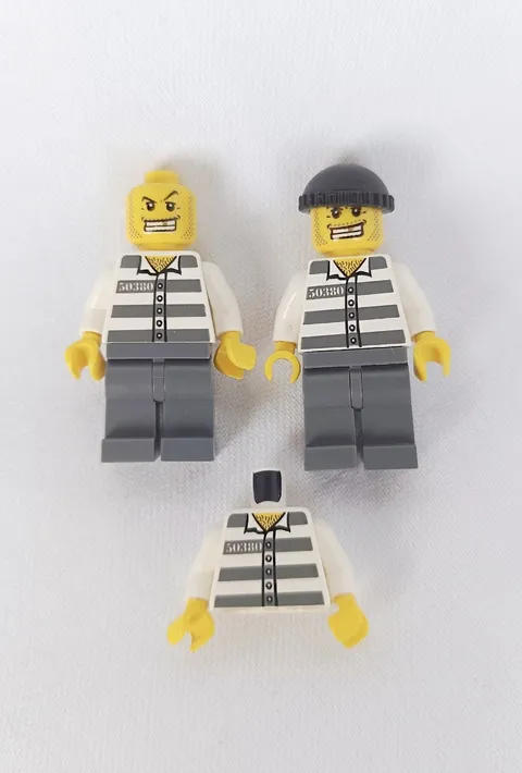 3X LEGO City cty0007 Jail Prisoner (Incomplete)