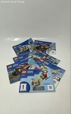 Lot Of 7 Pcs Assorted Lego City Large Print Mixed Instruction Manuals For Age 3+