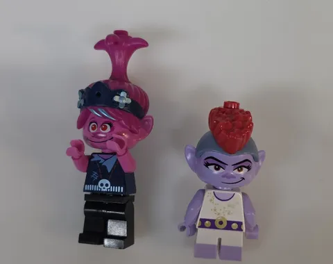 LEGO Trolls World Tour Minifigure Lot 2 Figs Branch Poppy Rocker