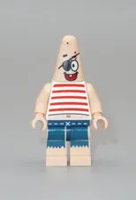 LEGO Pirate Patrick eyepatch Spongebob minifigure 3817