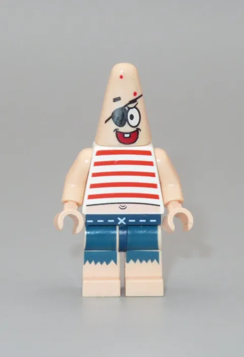 LEGO Pirate Patrick eyepatch Spongebob minifigure 3817