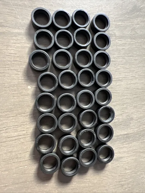 LEGO 50951 Black Tire 14mm D. x 6mm Solid Smooth - 32 Pieces