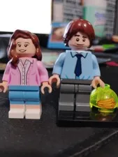 The Office Lego Figures Jim Halpert And Pam Beasley Lot Of Two