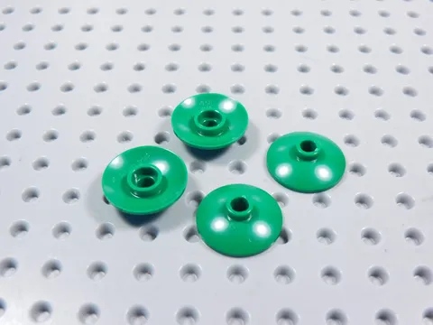 LEGO Lot of 4 Green 2x2 Round Radar Dish Saucers AZ