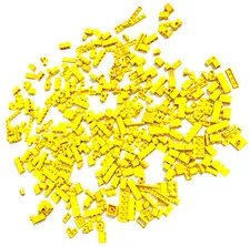 LEGO Yellow Bulk Mixed Lot ~185 Pcs - Bricks Plates SNOT Tech Specialty Parts MO