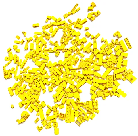 LEGO Yellow Bulk Mixed Lot ~185 Pcs - Bricks Plates SNOT Tech Specialty Parts MO