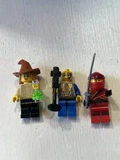 LEGO Minifigures Lot of 3 Ninjago Wizard Potion Sorcerer Wizard Sword