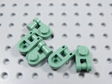 LEGO Lot of 5 Sand Green 1x1 Modified Plates w/ Closed Handle on End BM