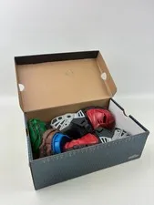 2002 LEGO Bionicle Nike Shoes W/ Red, Blue, Green & Brown Mask NEW In Box - 3Y