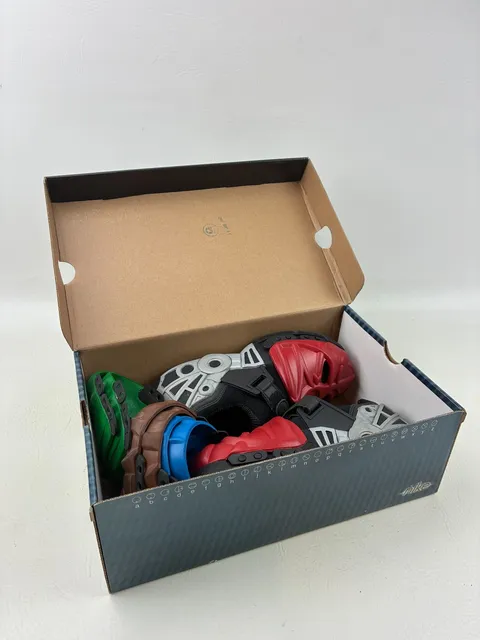 2002 LEGO Bionicle Nike Shoes W/ Red, Blue, Green & Brown Mask NEW In Box - 3Y