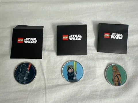 Target Exclusive LEGO STAR WARS METALLIC COIN- Set of 3