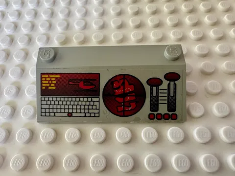 LEGO Slope 33 3 x 6 with Inner Walls with Computer, Radar 3939pb08 Set 6740
