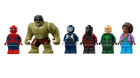 LEGO Marvel Minifigures ONLY from set 76350 Spider-Man vs. Hulk Epic Clash