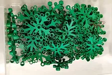 6x LEGO 2417 Plant Leaves 6x5 Green 6 Pieces