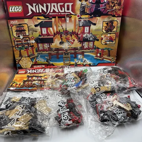 Lego Ninjago 2507 Fire Temple - Incomplete Read! Partial
